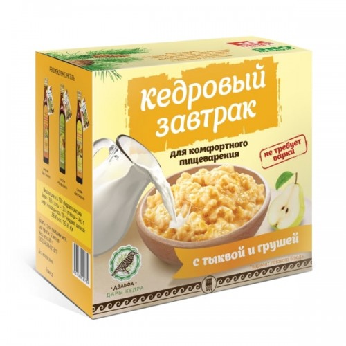 Купить Завтрак кедровый для комфортного пищеварения с тыквой и грушей  г. Ижевск  
